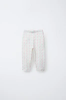 LEGGING POINTELLE CERISES