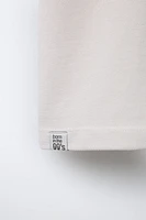 BOXY FIT POLO SHIRT WITH LABEL