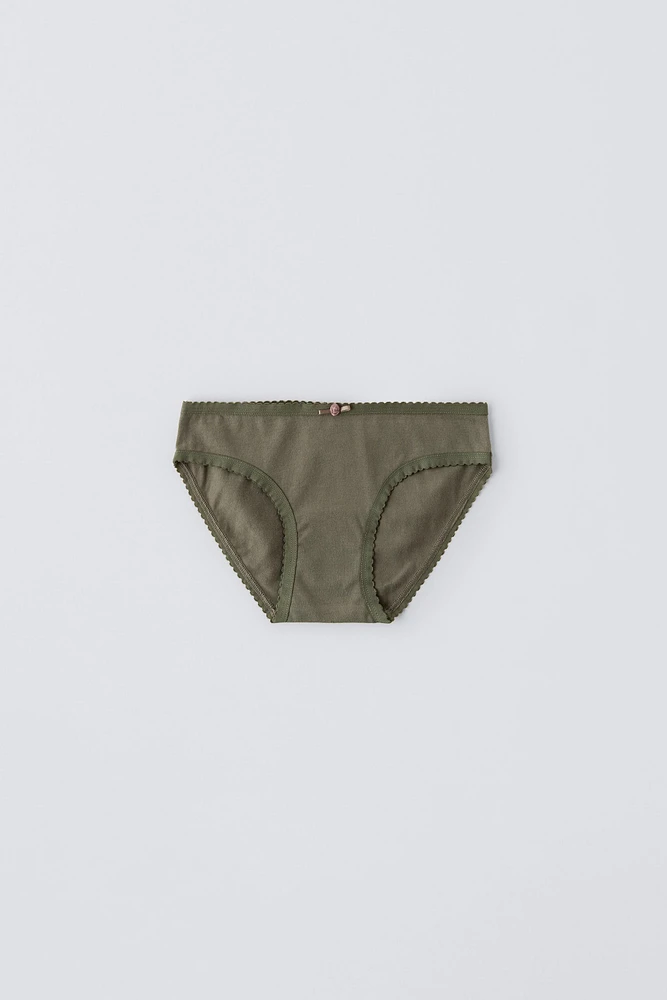 6-14 YEARS/ SIX-PACK OF FLOWER BRIEFS