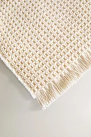 WAFFLE-TEXTURE BLANKET