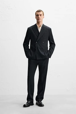 VESTE DE COSTUME CROISÉE 100 % LAINE