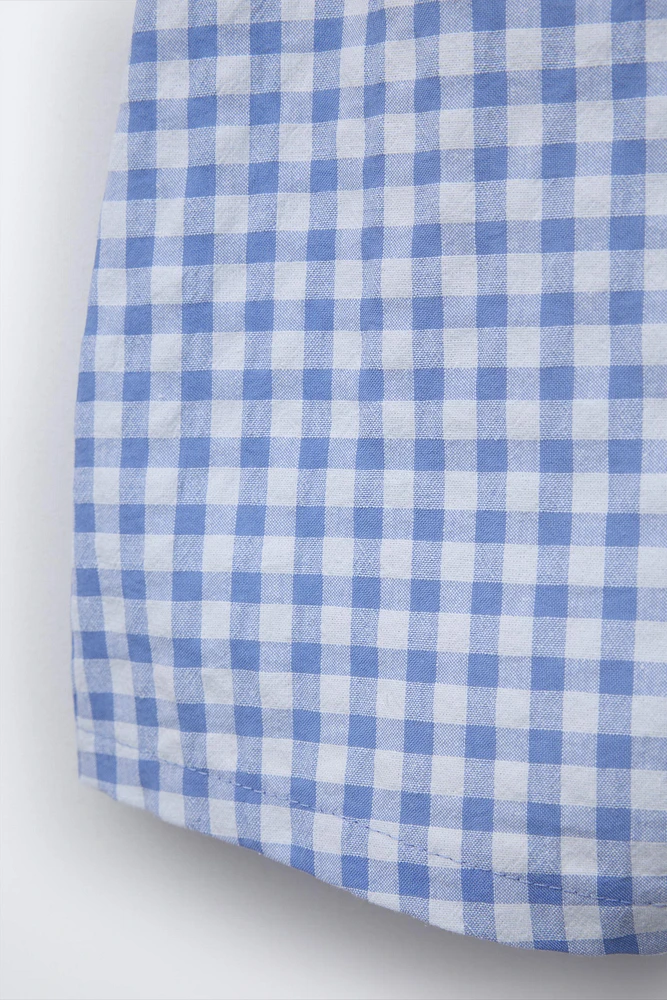 GINGHAM CHECK OVERALLS