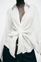 FLOWY KNOTTED SHIRT