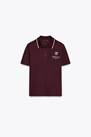 POLO BRODÉ CONTRASTE