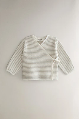 CHILDREN'S COTTON AND SILK CARDIGAN