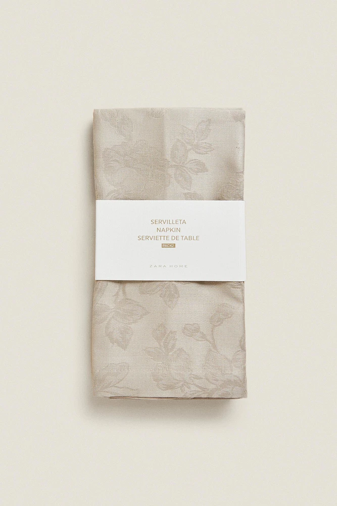 FLORAL JACQUARD NAPKINS