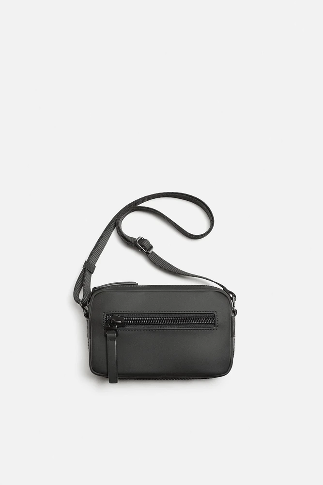 RUBBERIZED CROSSBODY BAG