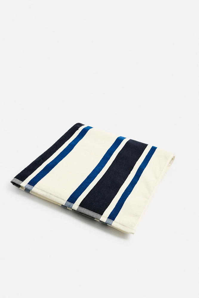 SERVIETTE DE PLAGE À RAYURES