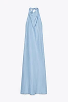 FLOWY HALTER DRESS