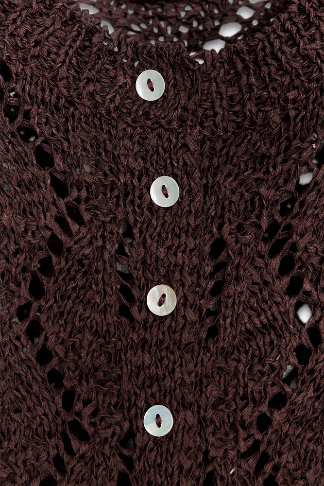 GILET EN MAILLE POINTELLE