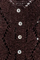 GILET EN MAILLE POINTELLE