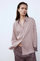 PRINTED SATIN SHIRT