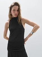 Halter dress with gathered detail - Studio