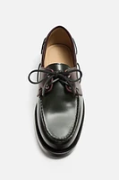 LEATHER BOAT SHOES