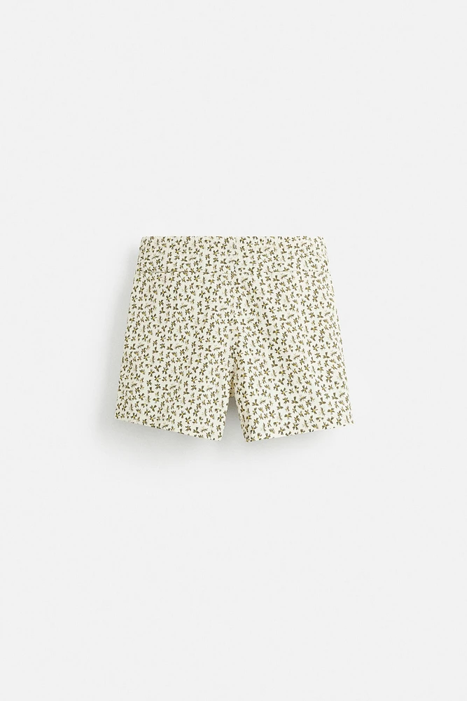 FLORAL PRINT MID-LENGTH SWIMSUIT