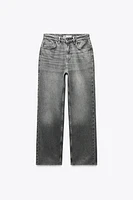 Z1975 DENIM STRAIGHT CUT JEANS WITH A HIGH WAIST