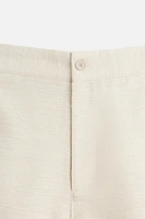 TEXTURED SHORTS