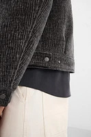 TEXTURED WRINKLED EFFECT JACKET