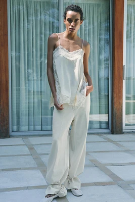 ZW COLLECTION LACE SLIT TOP