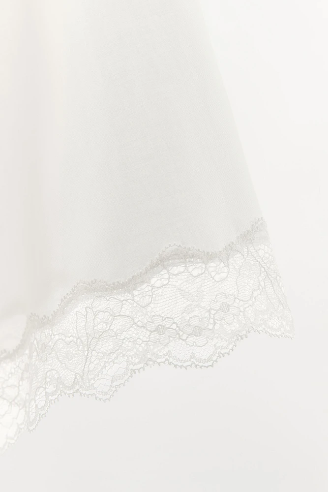 PEIGNOIR DENTELLE ENTRE-DEUX