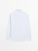 Regular fit striped flowing shirt