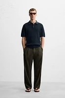 POLO MAILLE STRUCTURE VERTICALE