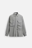 CHEMISE FLUIDE À POCHES UTILITAIRES
