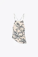 OPEN BACK LINEN TOP