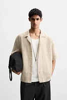 OPEN JACQUARD SHIRT