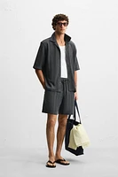 JACQUARD TEXTURED SHORTS