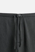 COTTON LINEN PANTS
