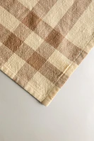 SERVIETTES DE TABLE COTON CARREAUX (LOT 2 UNITÉS