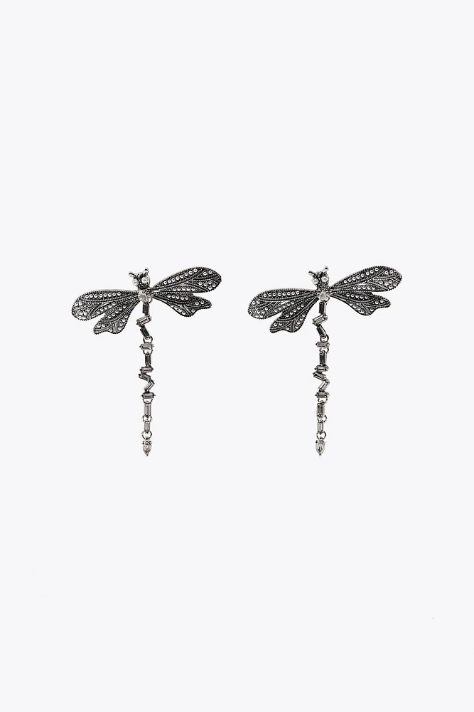 BOUCLES D'OREILLES LIBELLULE BRILLANTS