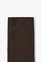 CHAUSSETTES CÔTELÉES AVEC COTON