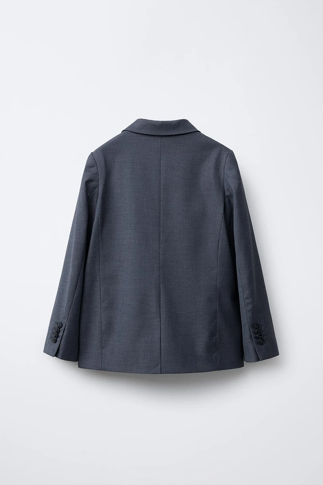 TEXTURED SUIT JACKET