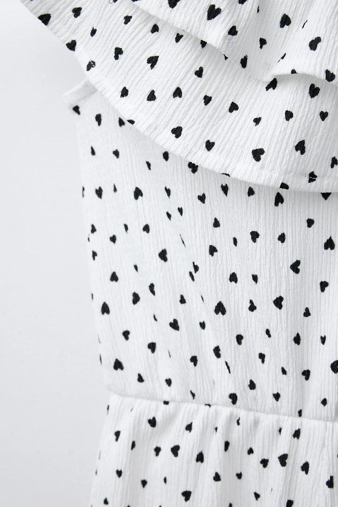 HEART SHORT JUMPSUIT