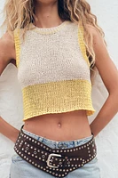KNIT CROP TOP