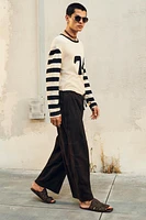 LIMITED EDITION SUEDE WIDE FIT PANTS
