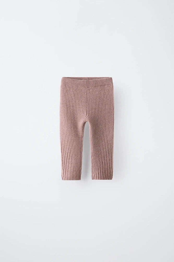 CASHMERE RIB LEGGINGS