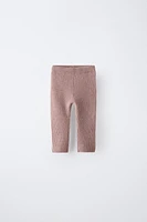 CASHMERE RIB LEGGINGS