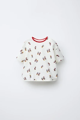 T-SHIRT TEXTURÉ IMPRIMÉ MICKEY ET MINNIE MOUSE © DISNEY
