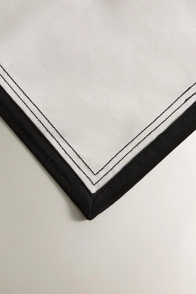 PLACEMAT WITH BLACK BORDER