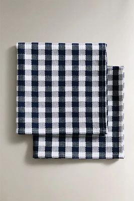 SERVIETTES DE TABLE VICHY CARREAUX (LOT DE 2)