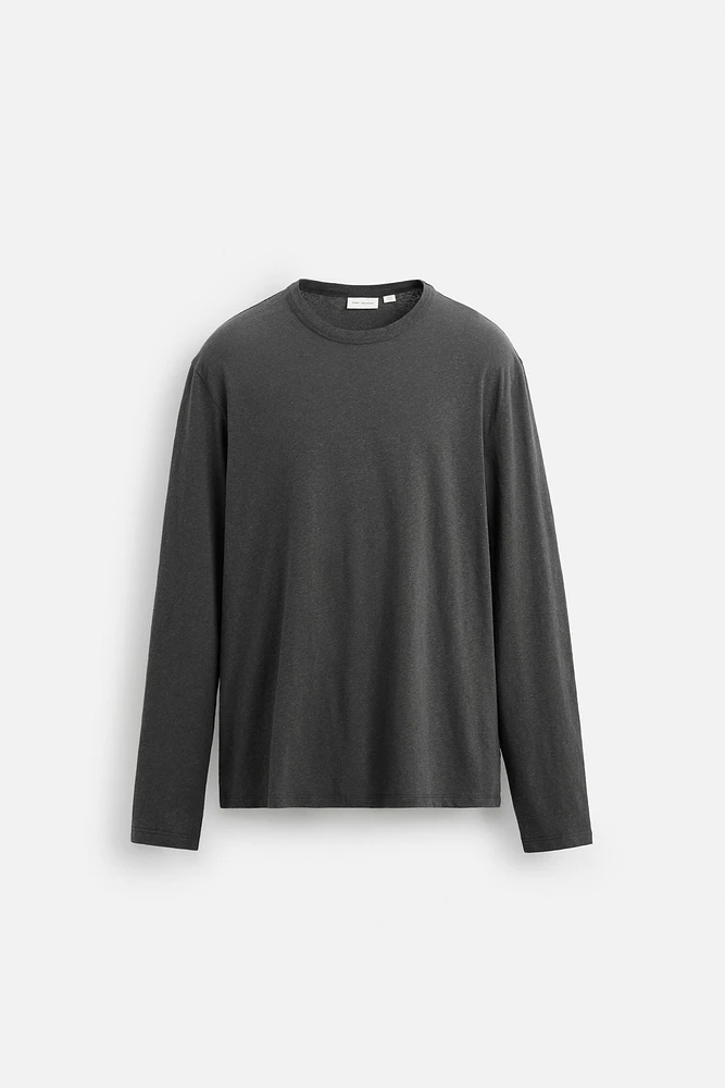 T-SHIRT EN COTON ET CHANVRE