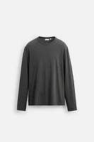 T-SHIRT EN COTON ET CHANVRE