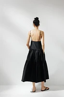 PANELED MIDI DRESS