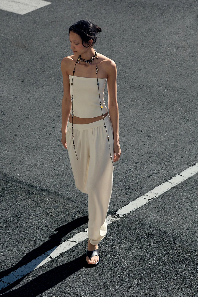 PANTALON EN MAILLE BOUFFANT