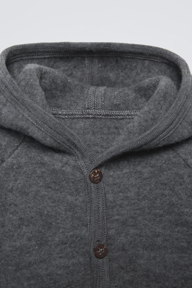 WOOL HOODED JACKET