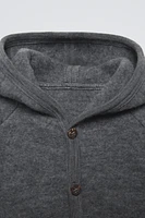 WOOL HOODED JACKET