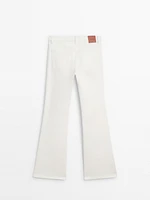 High-waist skinny flared jeans